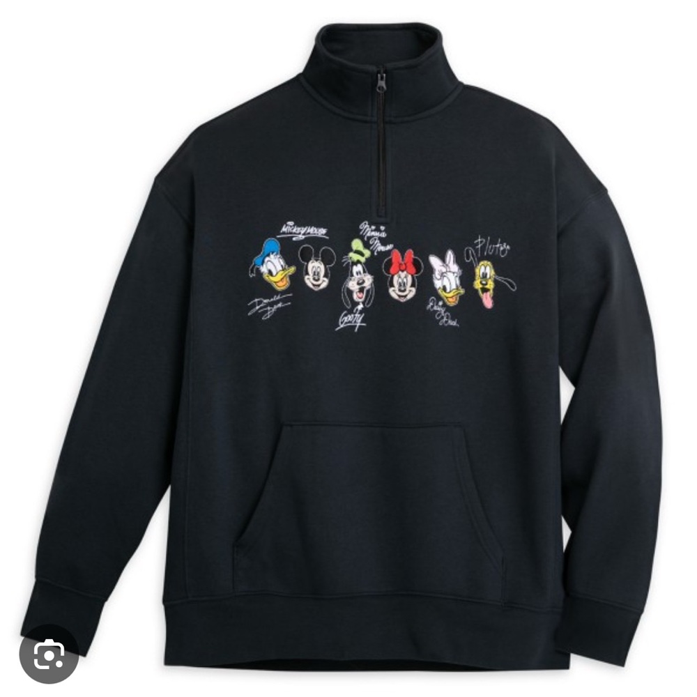 Disney Parks Disneyland Mickey & Friends Half Zip Up Pullover